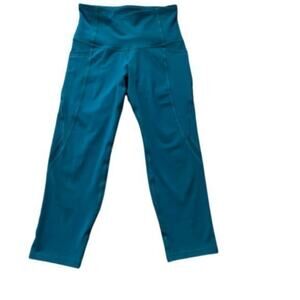 Turquoise/  Blue Old Navy Elevate Go Dry Leggings -  XS